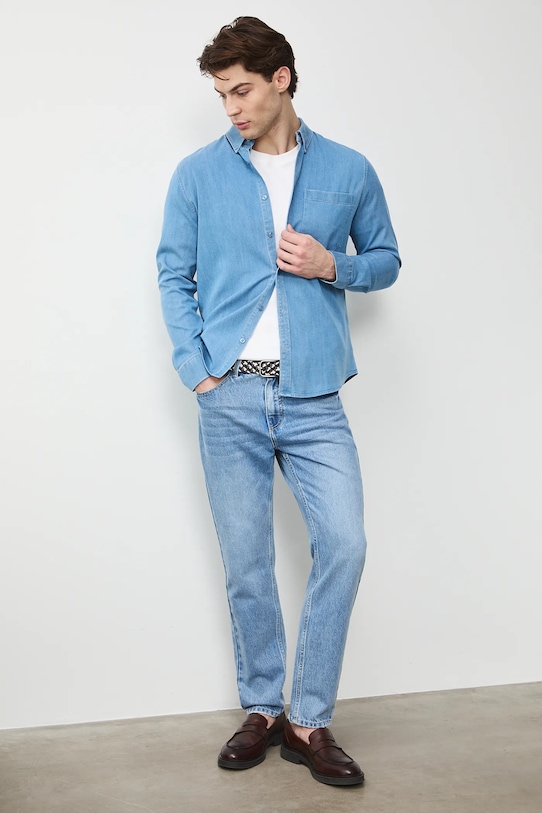 Medicine koszula RS26-KDM033 niebieski RS26