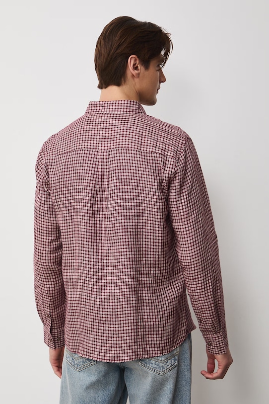 Medicine koszula męska lniana multicolor RS26-KDM051