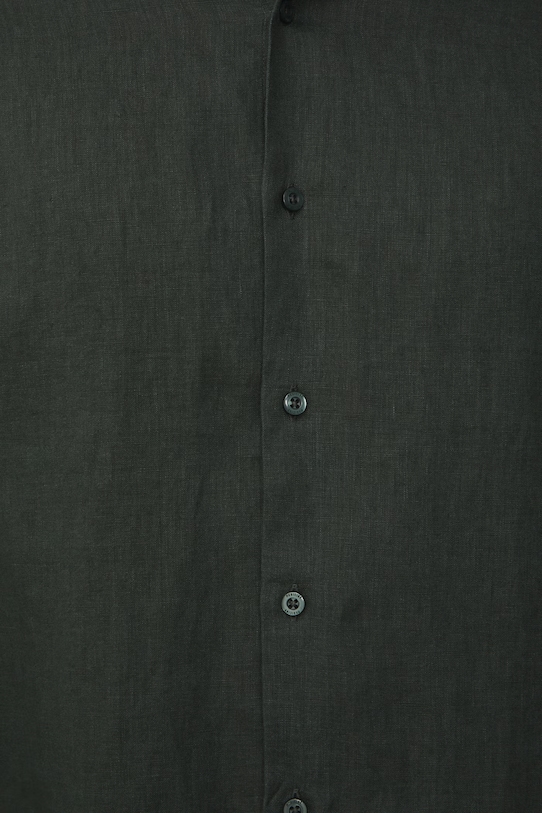 Koszula męska lniana RS26-KDM071 zielony
