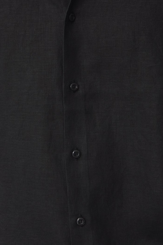 Koszula męska lniana RS26-KDM071 czarny