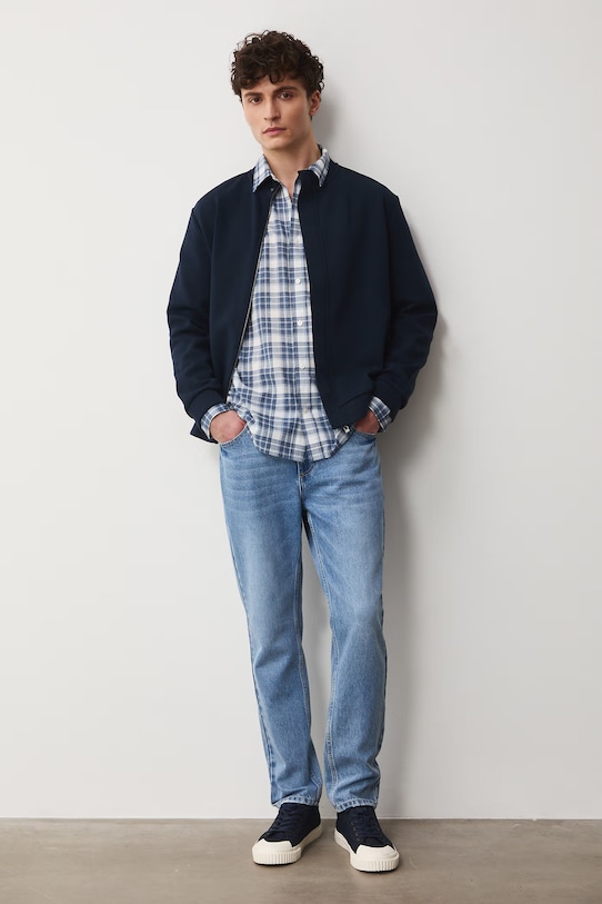 Medicine koszula męska z wiskozą RS26-KDM072 niebieski RS26