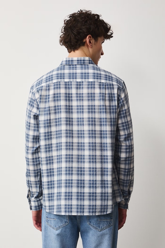 Odzież Medicine koszula męska z wiskozą RS26-KDM072 niebieski