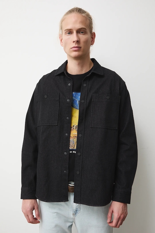 Oblečenie Rifľová košeľa z kolekcie Eviva L'arte RS26-KDM251 čierna