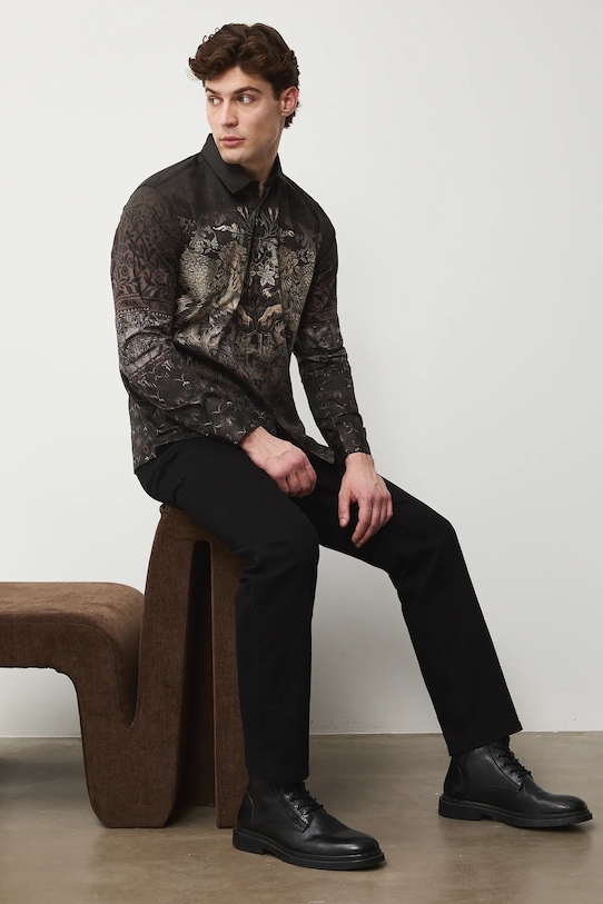 Medicine koszula bawełniana wzorzyste multicolor RS26-KDM301