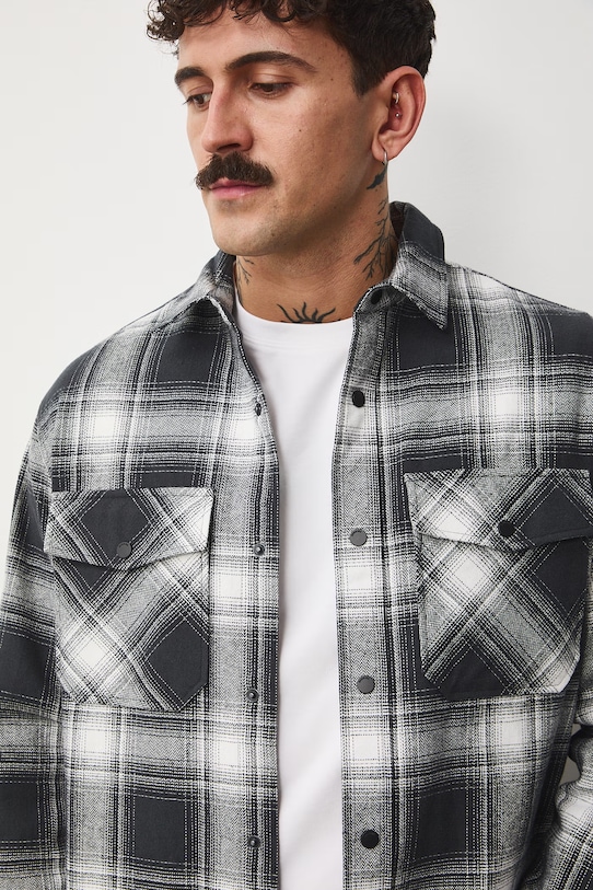 Medicine koszula bawełniana czarny RS26-KDM403