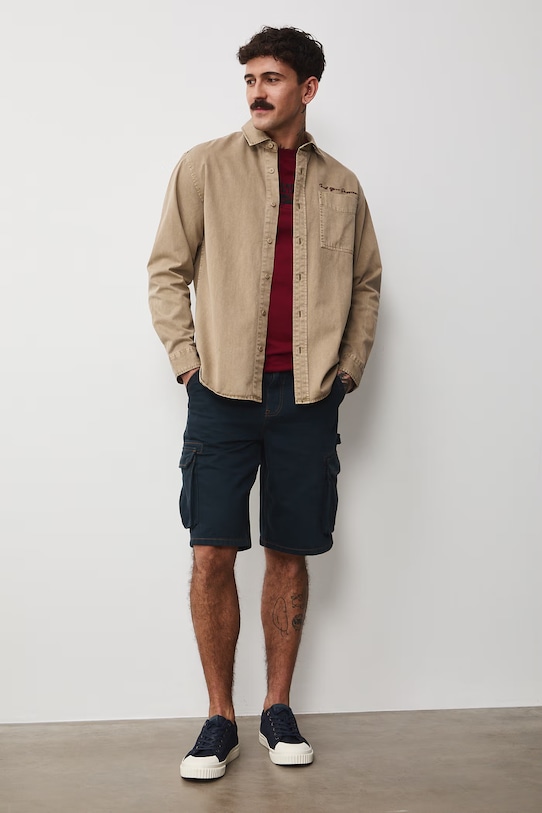 Medicine koszula bawełniana RS26-KDM404 beżowy RS26