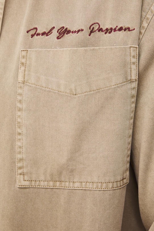 Medicine koszula bawełniana RS26-KDM404 beżowy