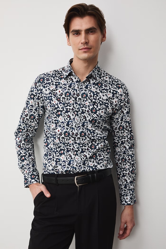 Medicine koszula męska bawełniana RS26-KDM500 multicolor RS26