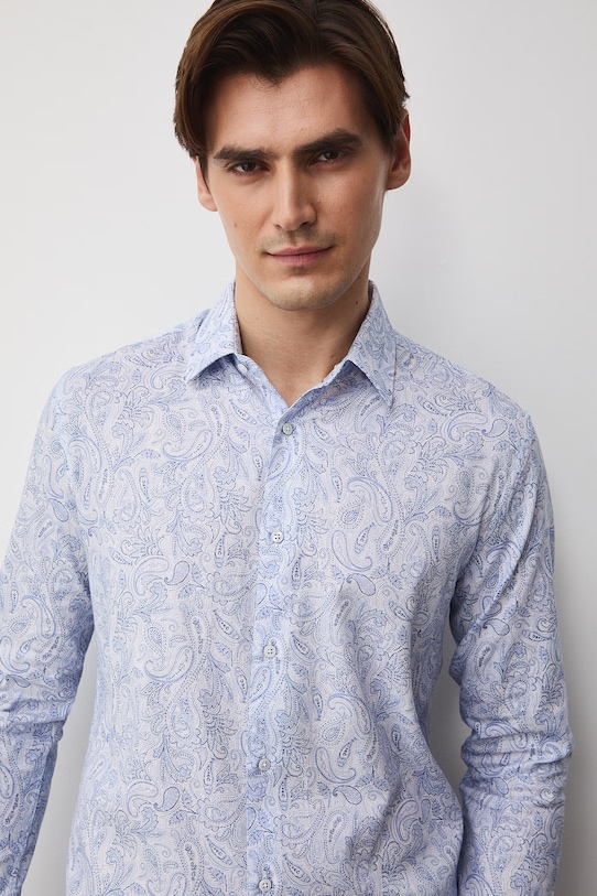 Koszula męska bawełniana niebieski RS26-KDM502