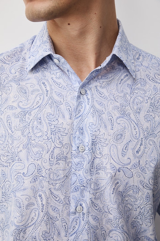 Koszula męska bawełniana RS26-KDM502 niebieski