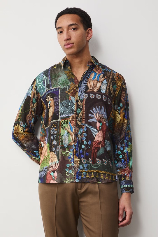 Medicine koszula męska z wiskozy RS26-KDM650 multicolor RS26