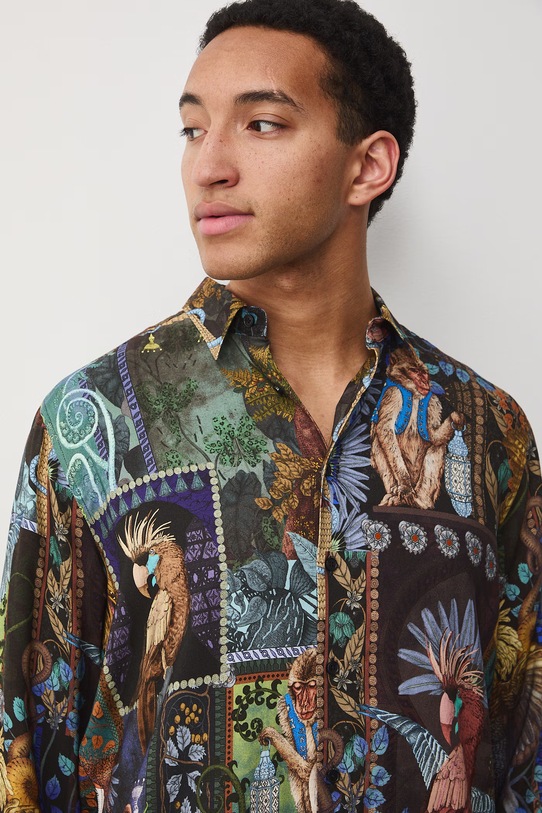 Medicine koszula męska z wiskozy RS26-KDM650 multicolor