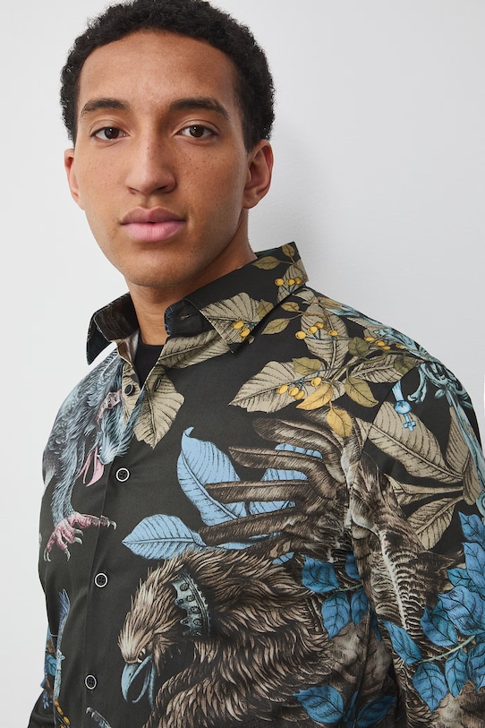 Medicine koszula męska z bawełną RS26-KDM651 multicolor