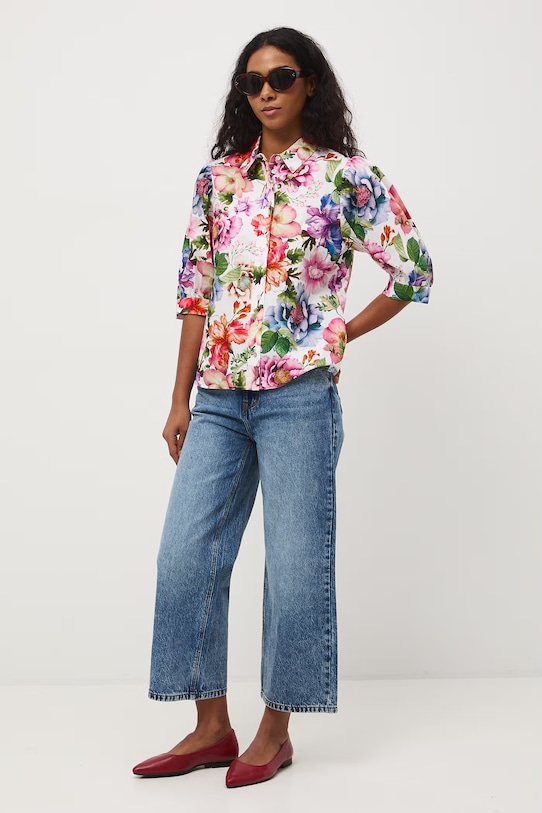 Medicine koszula damska bawełniana RS26-KKD050 biały RS26