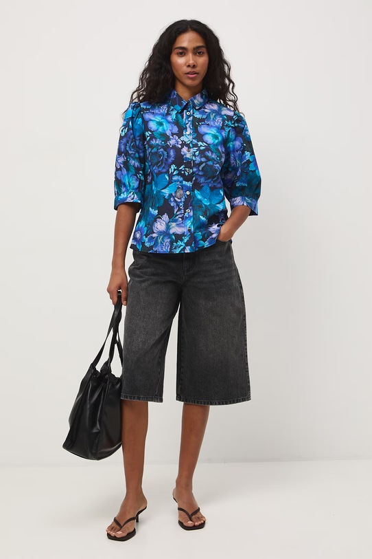 Medicine koszula damska bawełniana RS26-KKD050 czarny RS26