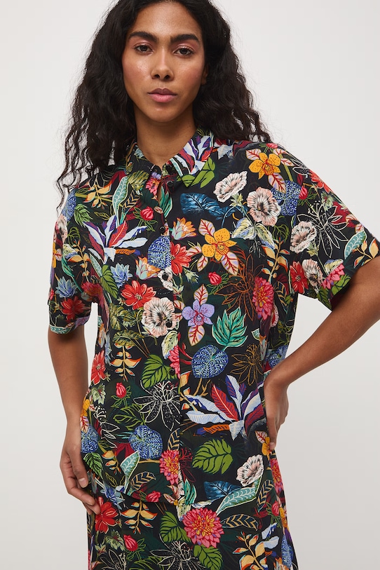 Medicine koszula damska z wiskozy czarny RS26-KKD051