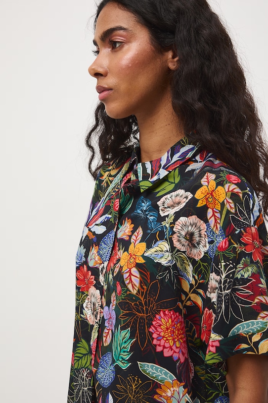 Medicine koszula damska z wiskozy czarny RS26-KKD051