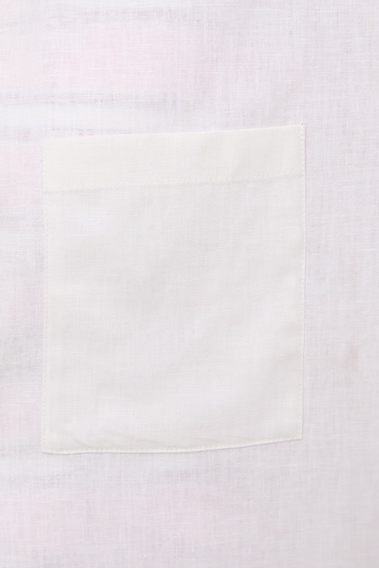 Koszula damska z lnem gładka RS26-KKD700 biały