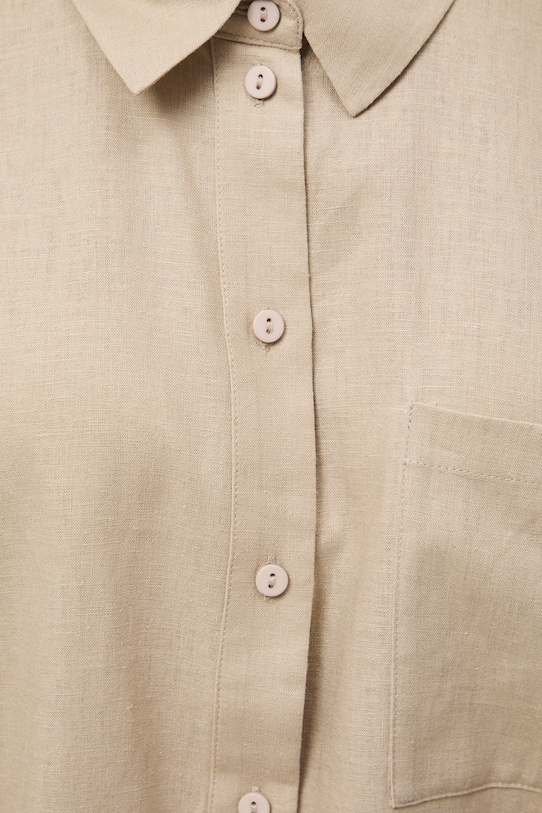 košile dámská se lnem hladká RS26-KKD700 béžová