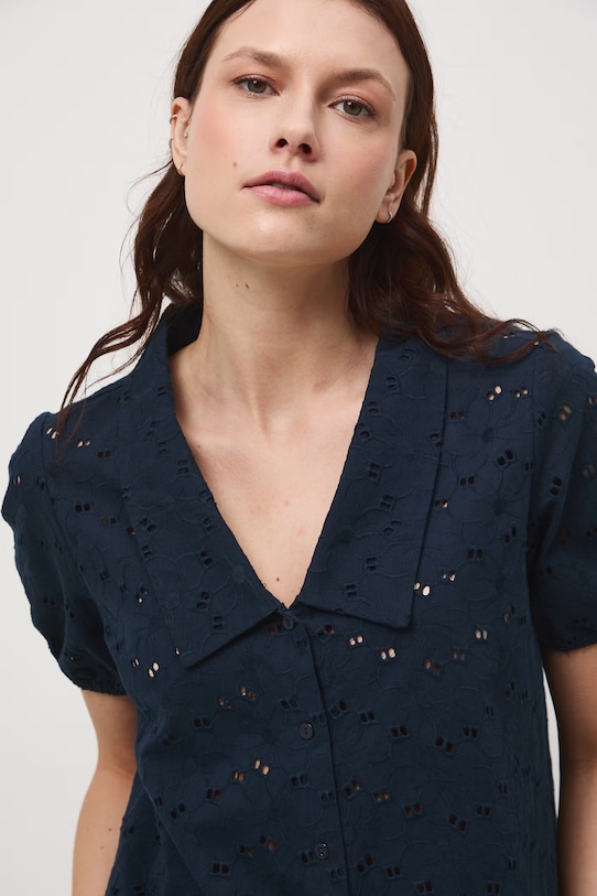 Medicine koszula damska bawełniana granatowy RS26-KKD702