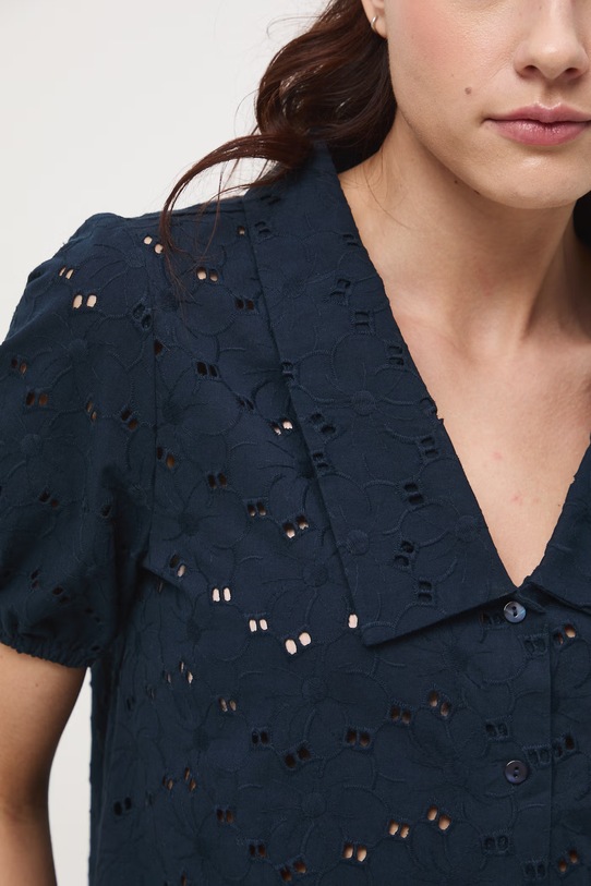 Medicine koszula damska bawełniana RS26-KKD702 granatowy