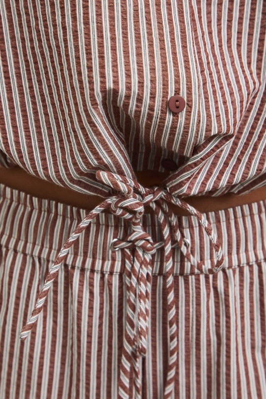 Koszula damska bawełniana RS26-KKD800 brązowy