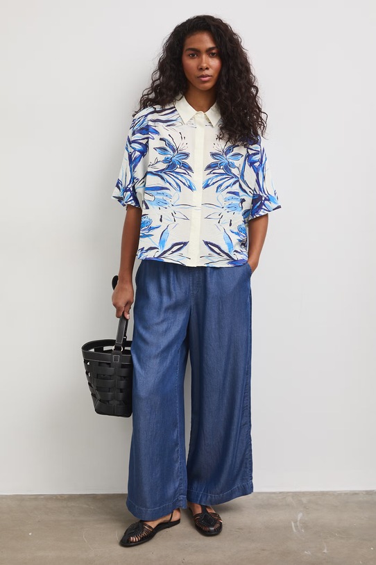 Koszula damska z wiskozy RS26-KKD801 beżowy RS26