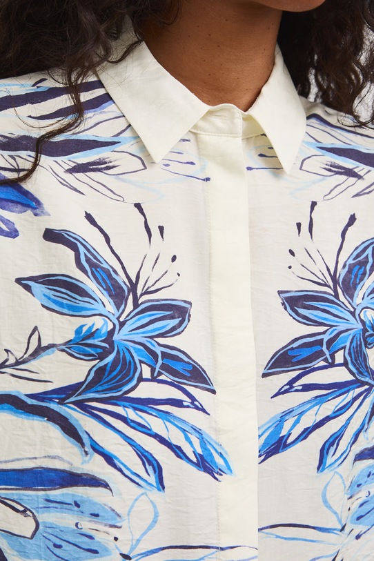 Koszula damska z wiskozy RS26-KKD801 beżowy