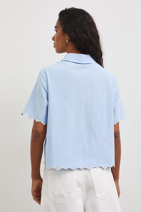 Oblečenie Košeľa dámska bavlnená RS26-KKD802 modrá