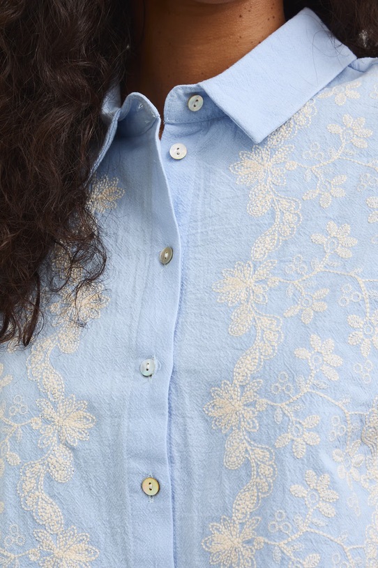 Košeľa dámska bavlnená RS26-KKD802 modrá