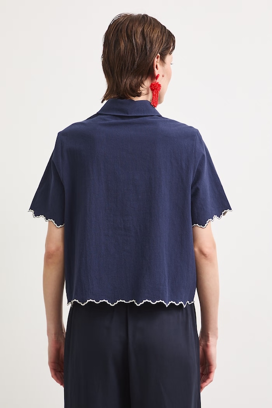 Odzież Koszula damska bawełniana RS26-KKD802 granatowy