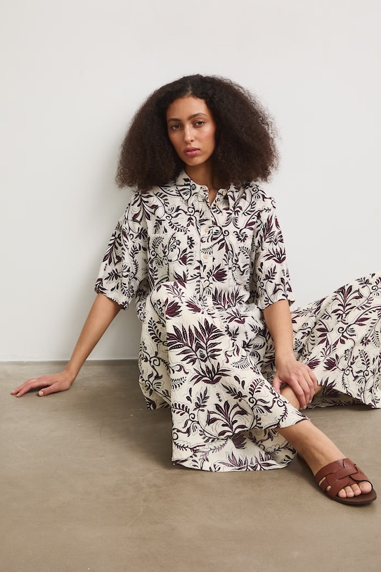 Koszula damska z wiskozą beżowy RS26-KKD904