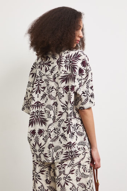 Odzież Koszula damska z wiskozą RS26-KKD904 beżowy