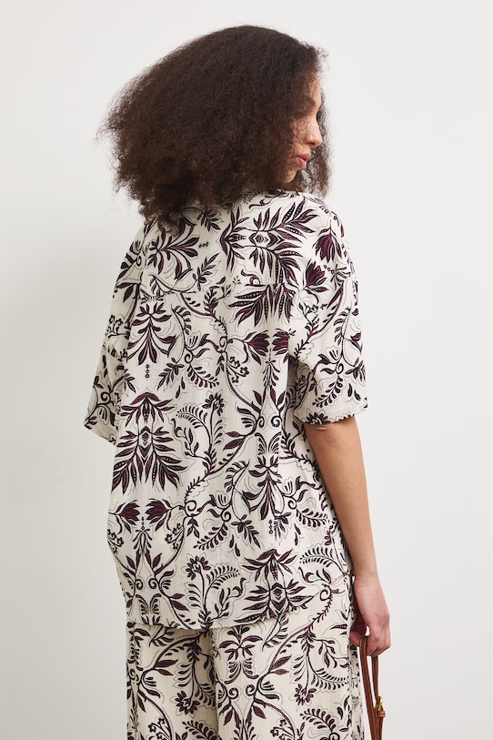 Odzież Koszula damska z wiskozą RS26-KKD904 beżowy