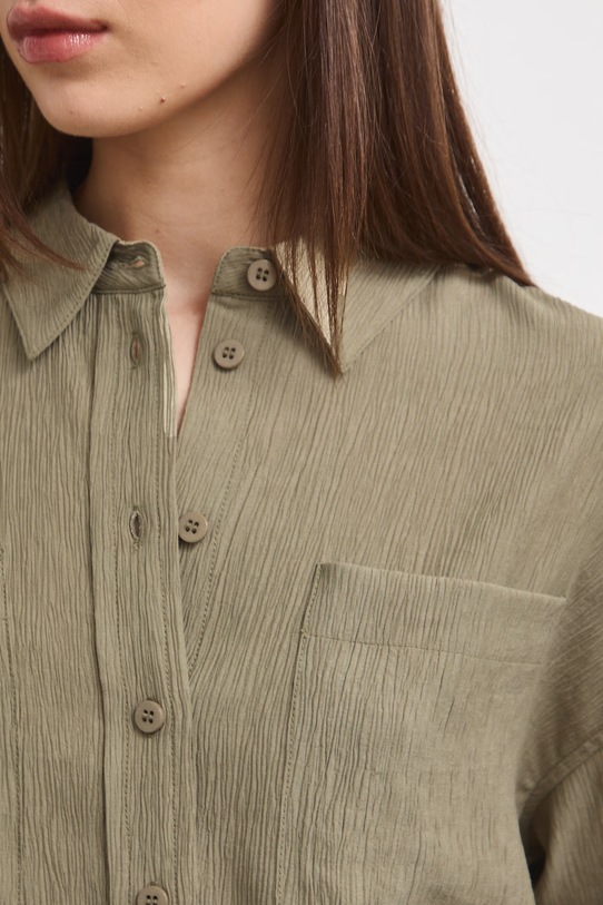 Koszula damska z wiskozą RS26-KKD904 zielony