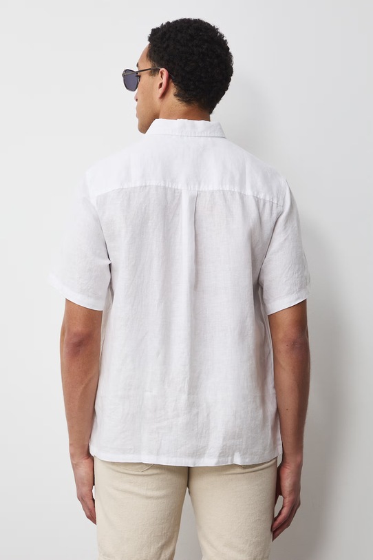 Odzież Medicine koszula męska lniana RS26-KKM071 biały