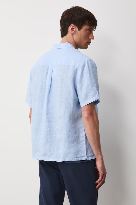 Odzież Medicine koszula męska lniana RS26-KKM071 niebieski