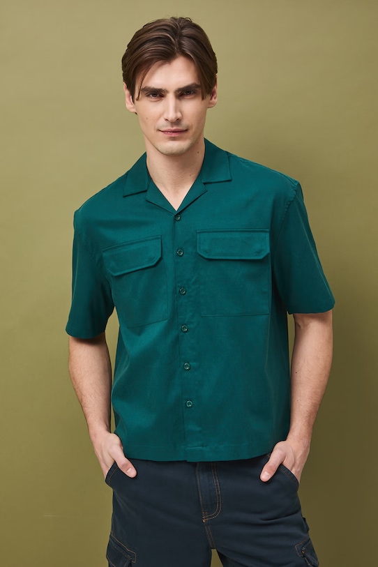 Odzież Koszula męska RS26-KKM501 turkusowy