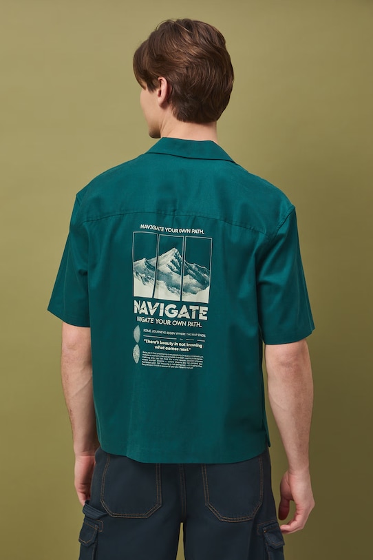 Koszula męska turkusowy RS26-KKM501