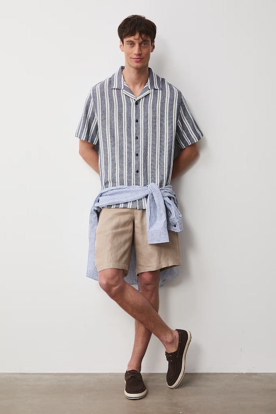 Medicine koszula męska bawełniana RS26-KKM701 granatowy RS26