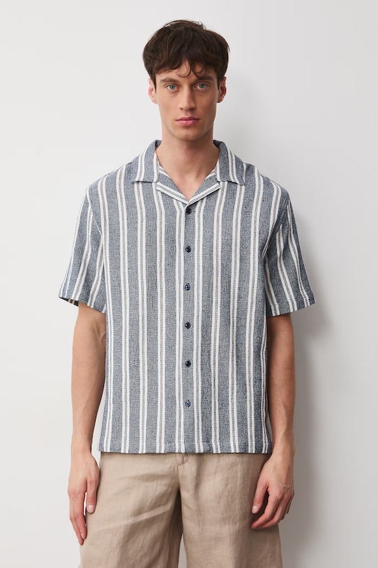 Medicine koszula męska bawełniana granatowy RS26-KKM701