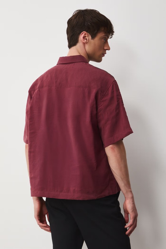 Odzież Medicine koszula męska z modalem RS26-KKM703 bordowy
