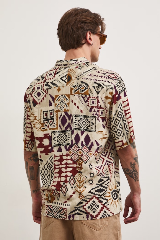 Odzież Koszula męska z wiskozy RS26-KKM802 multicolor