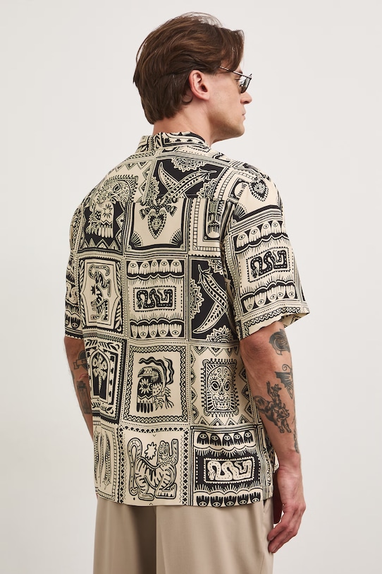 Odzież Medicine koszula męska z wiskozy RS26-KKM803 multicolor