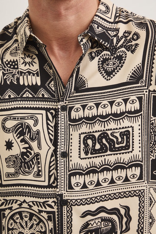 Medicine koszula męska z wiskozy RS26-KKM803 multicolor