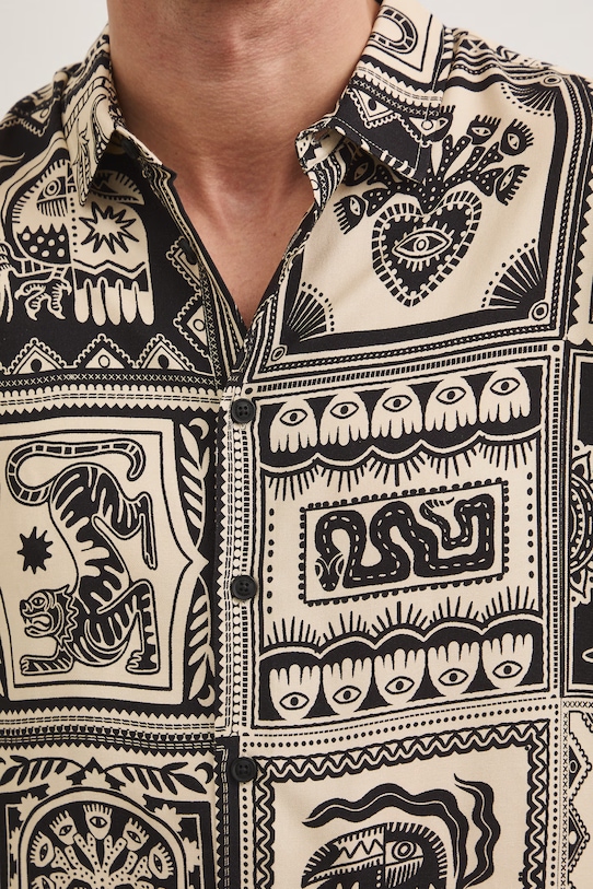 Medicine koszula męska z wiskozy RS26-KKM803 multicolor