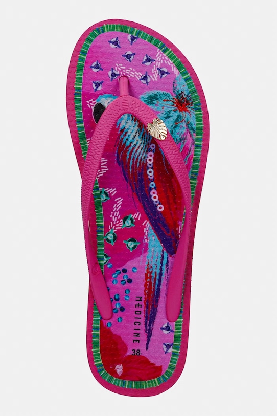 Japonki damskie wzorzyste multicolor RS26-KLD803