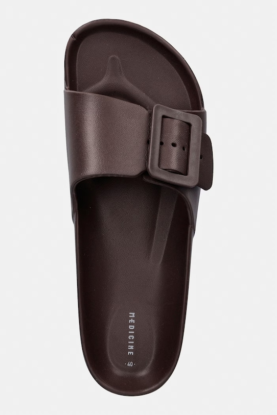 Medicine klapki damskie brązowy RS26-KLD906