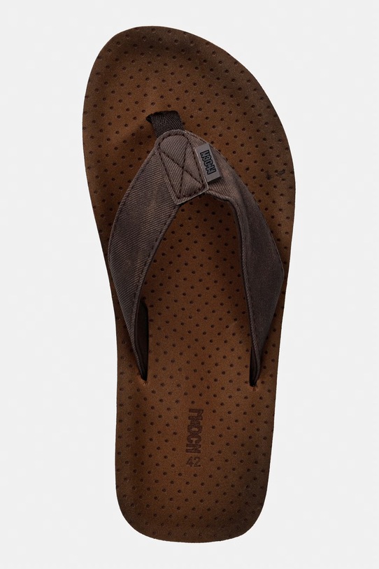 Japonki męskie gładkie brązowy RS26-KLM801