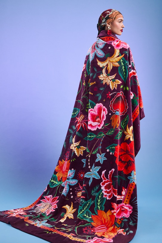 Deka vzorované 160 x 220 cm fialová RS26-KOU402